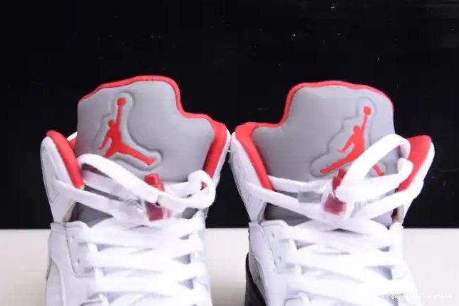 Rep Retro Jordan 5 (2020) DA1911-102 Red Silver Air Fire Tongue 0615